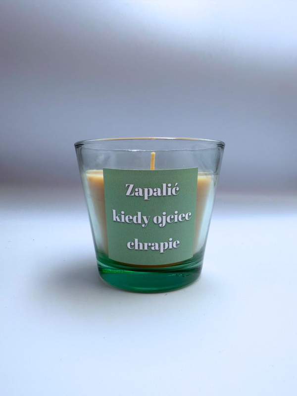 Zapalić kiedy ojciec chrapie - świeca zapachowa - obrazek 2